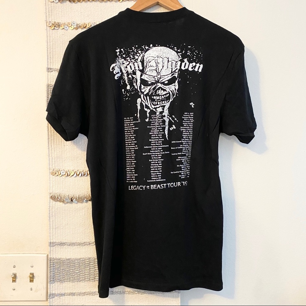 IRON MAIDEN Retro Vintage Style Band Tee Trooper - Picture 3 of 4